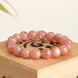 Tibetan Sunstone Bracelet — 7A Natural Stone for Energy, Confidence & Joy - Tibet Art
