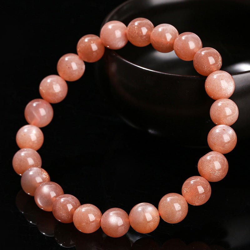 Tibetan Sunstone Bracelet — 7A Natural Stone for Energy, Confidence & Joy - Tibet Art