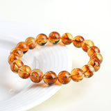 Pyramid-Cut Citrine Bead Strand — Faceted Brazilian Yellow Crystal, 3 Depths of Color - Brazilian Yellow4-4.7mm StrandTibet Art