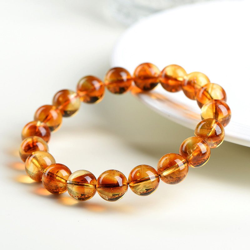 Pyramid-Cut Citrine Bead Strand — Faceted Brazilian Yellow Crystal, 3 Depths of Color - Brazilian Yellow4-4.7mm StrandTibet Art