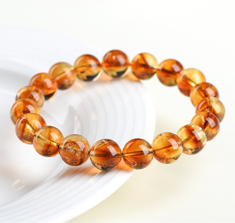 Pyramid-Cut Citrine Bead Strand — Faceted Brazilian Yellow Crystal, 3 Depths of Color - Brazilian Yellow4-4.7mm StrandTibet Art