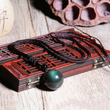 Obsidian Necklace - Rainbow Obsidian - Tibet Art