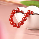 7A Agate Bracelet - Five Colors, Four Sizes - 7A Red Agate6mmTibet Art