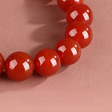 7A Agate Bracelet - Five Colors, Four Sizes - 7A Red Agate6mmTibet Art