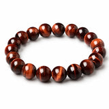 Red Tiger Eye Single-Strand Bracelet — Natural Collector-Grade Beads, 5 Sizes - 10mmTibet Art