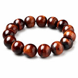 Red Tiger Eye Single-Strand Bracelet — Natural Collector-Grade Beads, 5 Sizes - 14mmTibet Art