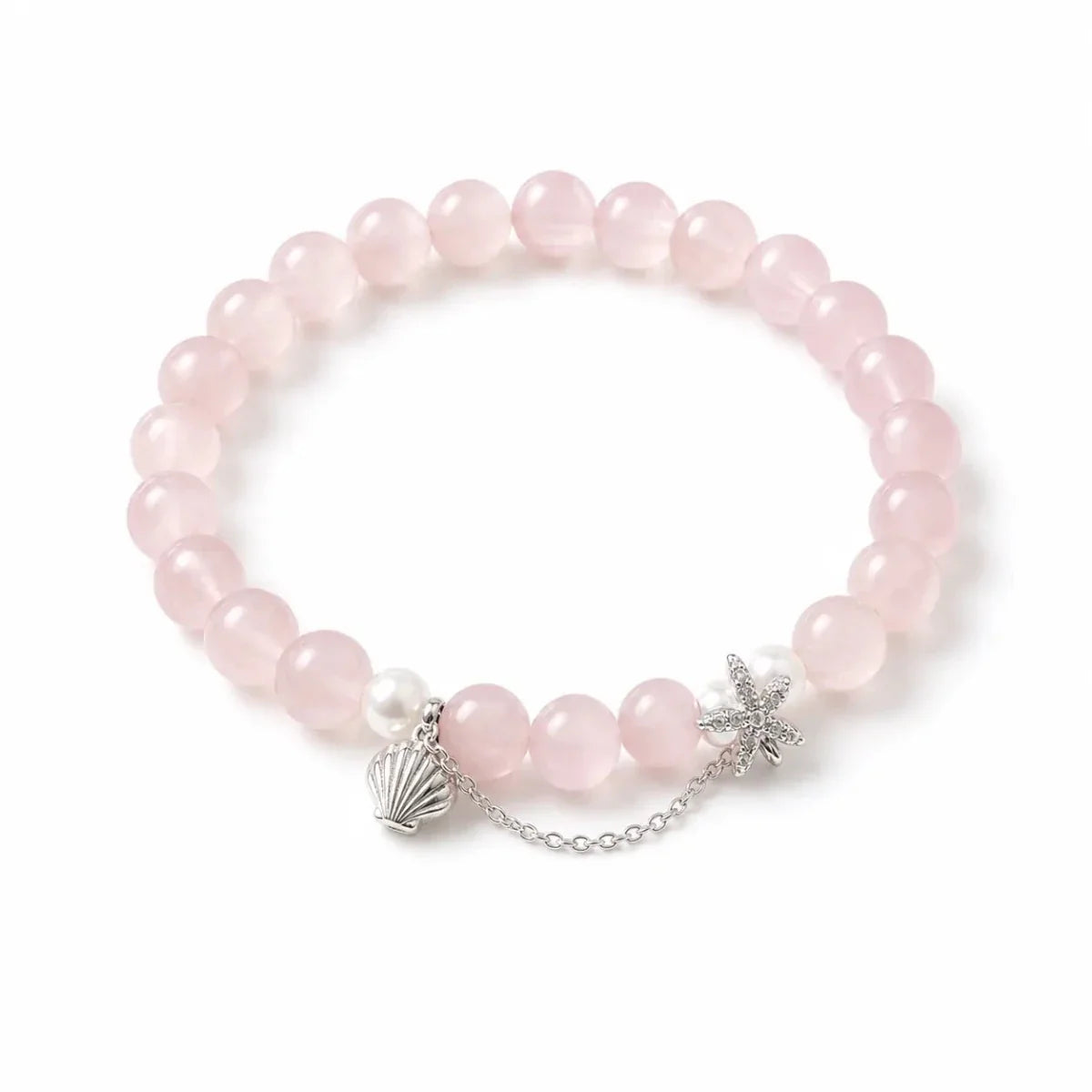 Rose Quartz Charm Bracelet — Four Intentions, One Stone Tibet Art