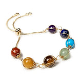 Seven Crystal Chakra Bracelet — The Clarity of Seven Colors Tibet Art