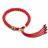 Tibetan Handwoven Bracelet — Ten Auspicious Cord Patterns Tibet Art