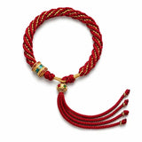 Tibetan Handwoven Bracelet — Ten Auspicious Cord Patterns Tibet Art