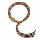 Tibetan Handwoven Bracelet — Ten Auspicious Cord Patterns Tibet Art