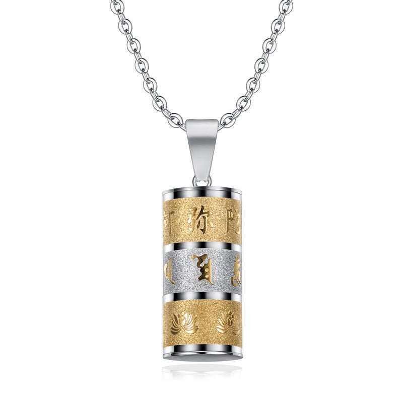 Tibetan Prayer Wheel Necklace — Spinning Mantras - Tibet Art