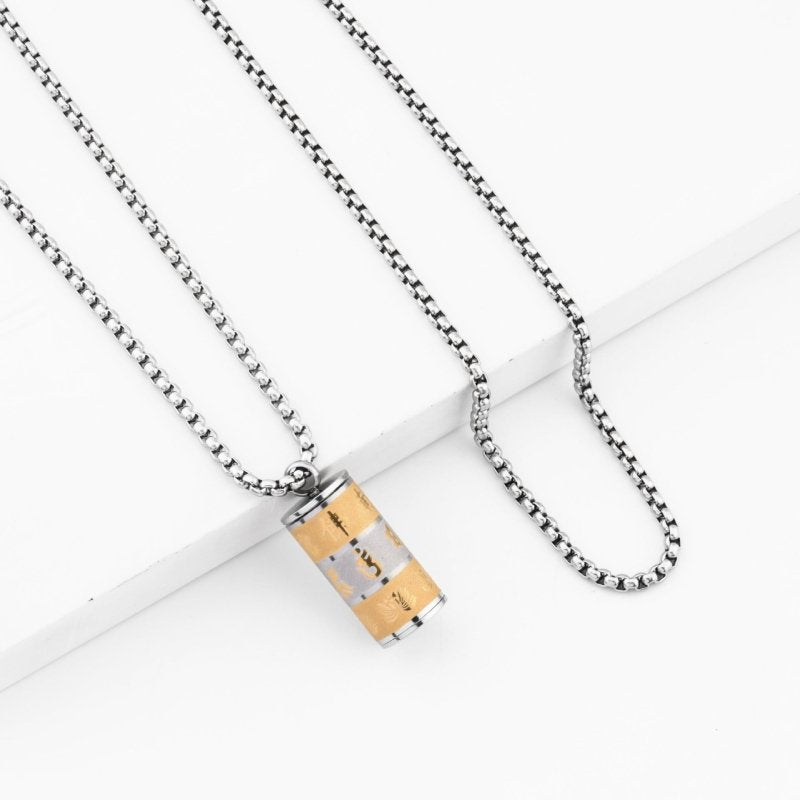 Tibetan Prayer Wheel Necklace — Spinning Mantras - Tibet Art