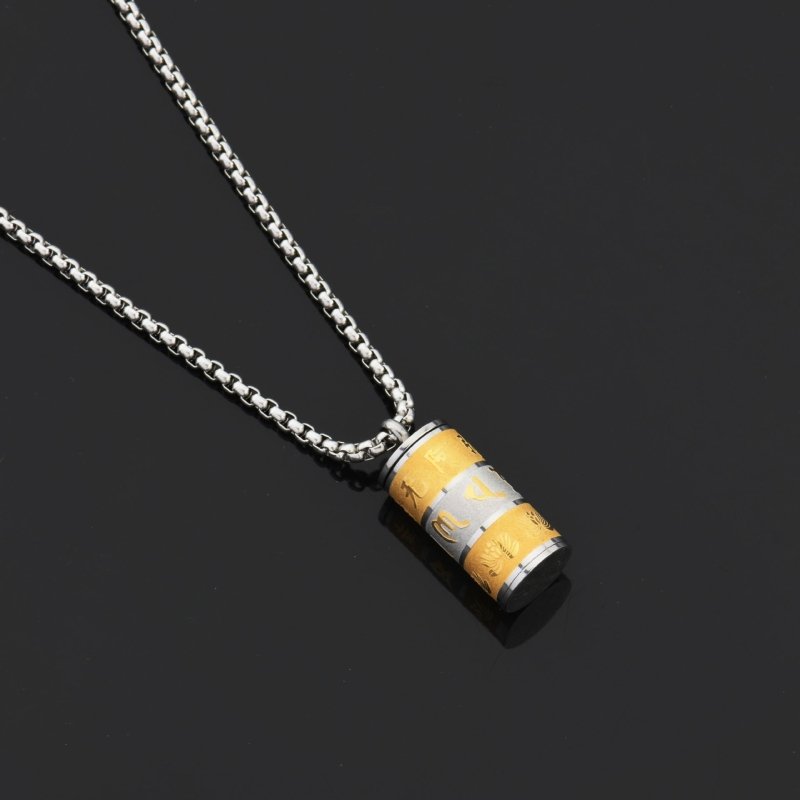 Tibetan Prayer Wheel Necklace — Spinning Mantras - Tibet Art
