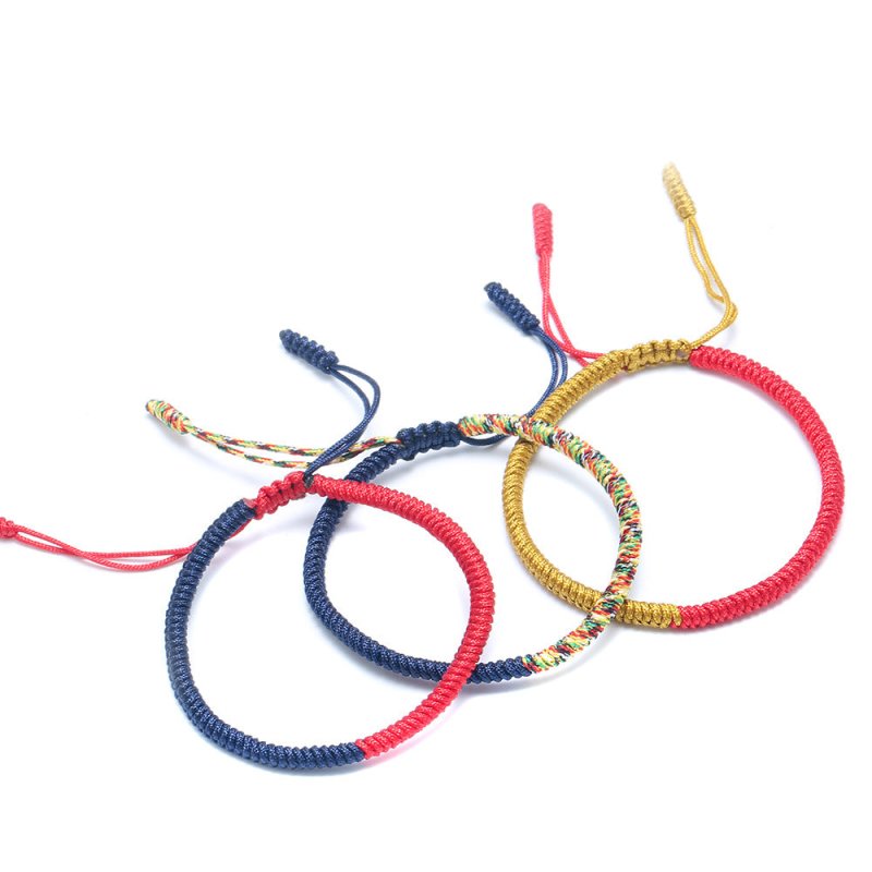 Tibetan Bracelet Set - Vajra Knot Trio for Protection & Blessings - Tibet Art