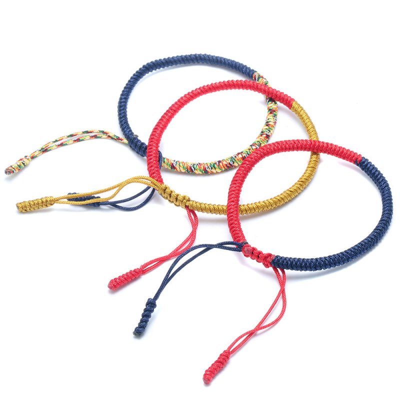Tibetan Bracelet Set - Vajra Knot Trio for Protection & Blessings - Tibet Art