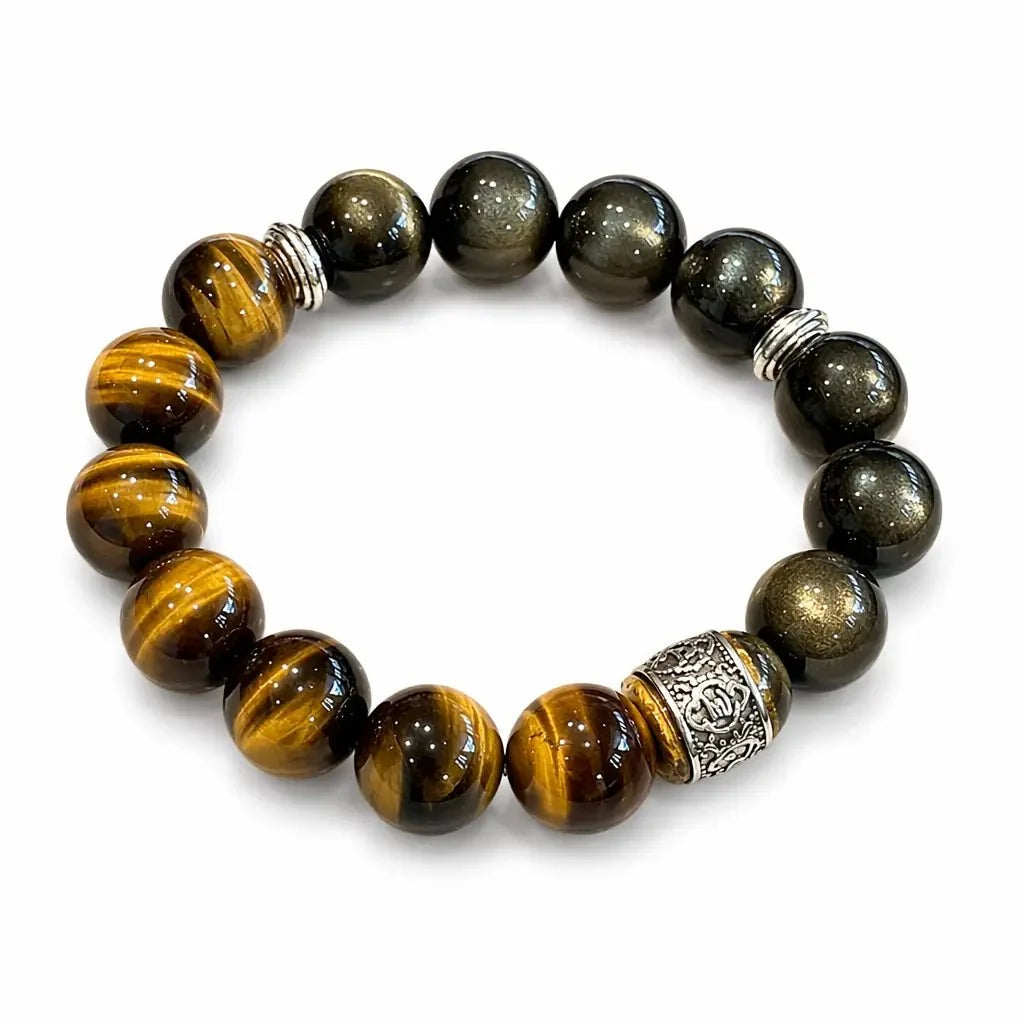 Black Obsidian Pixiu Bracelet — Feng Shui Wealth Guardian for Your Wrist Tibet Art