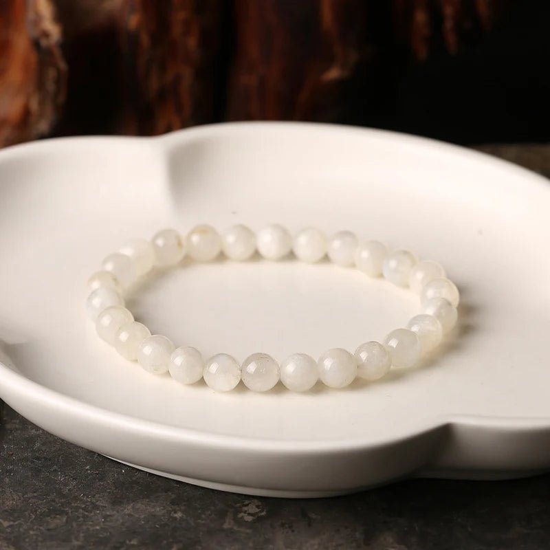 White Jade Bracelet - Calm & Harmony - Tibet Art
