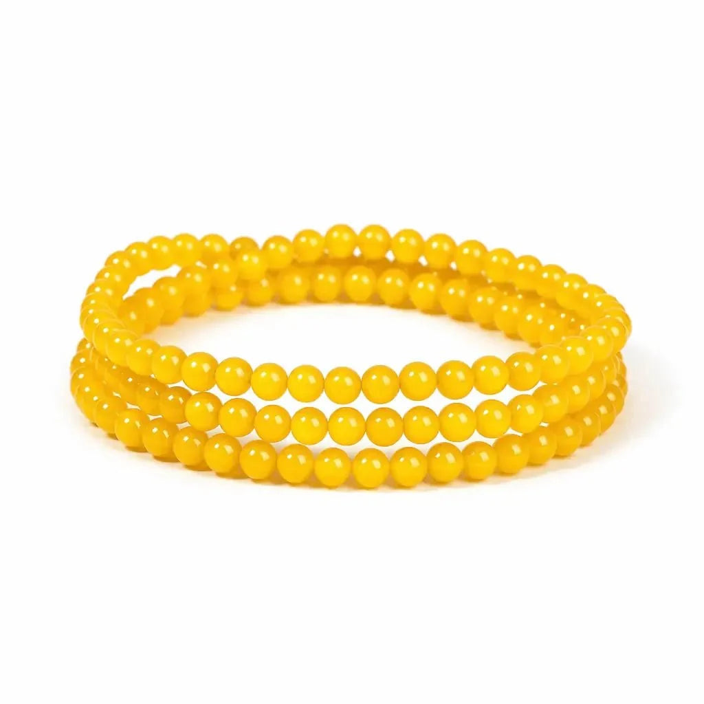 Natural Citrine Bracelet — The Wealth Stone, Worn Daily Tibet Art