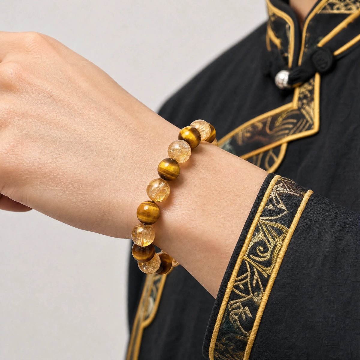 tiger-eye-citrine-bracelet-model-a-outfit-a-closeup-01