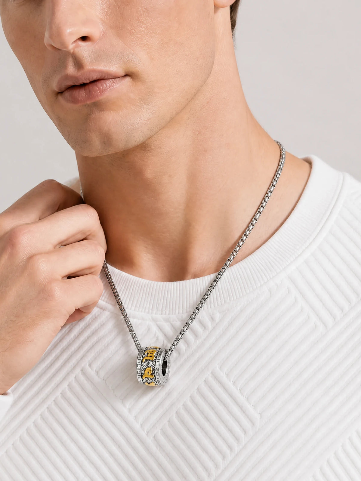 titanium-om-mani-padme-hum-necklace-model-b-outfit-b-fashion-03