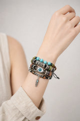 turquoise-evil-eye-leather-wrap-bracelet-model-b-outfit-b-fashion-01