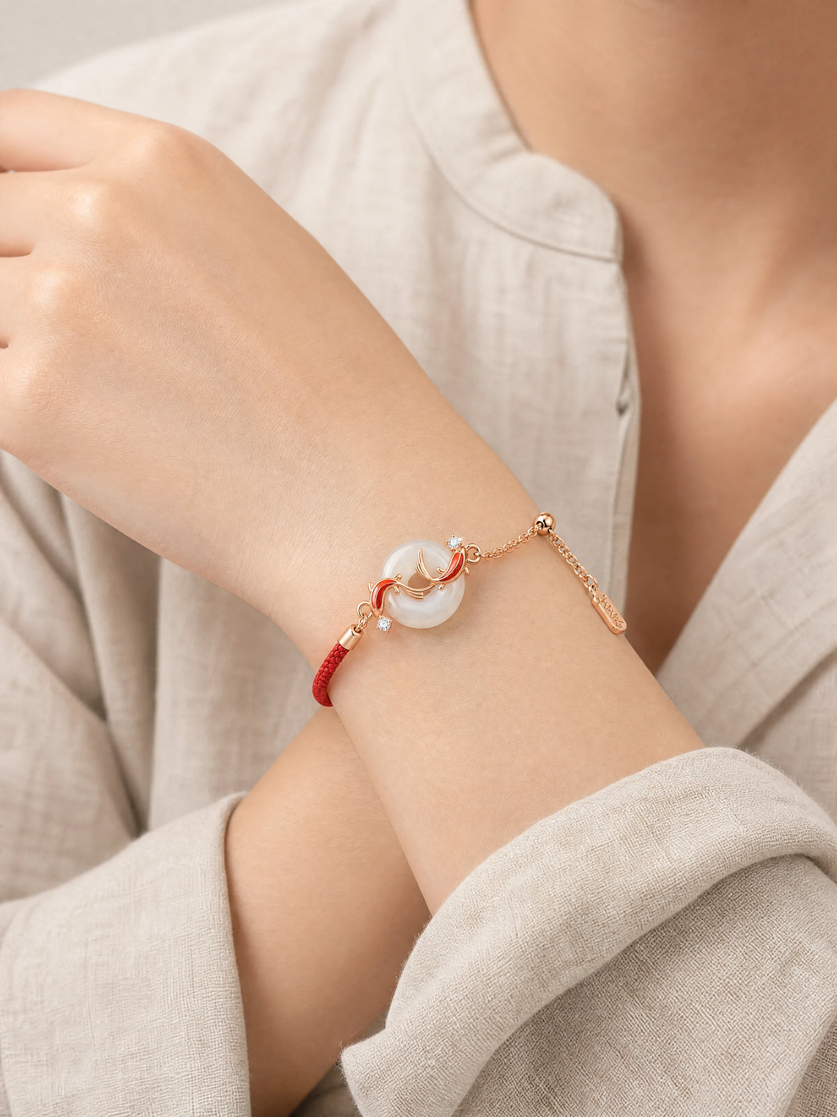 white-jade-koi-red-cord-bracelet-model-b-outfit-b-fashion-02