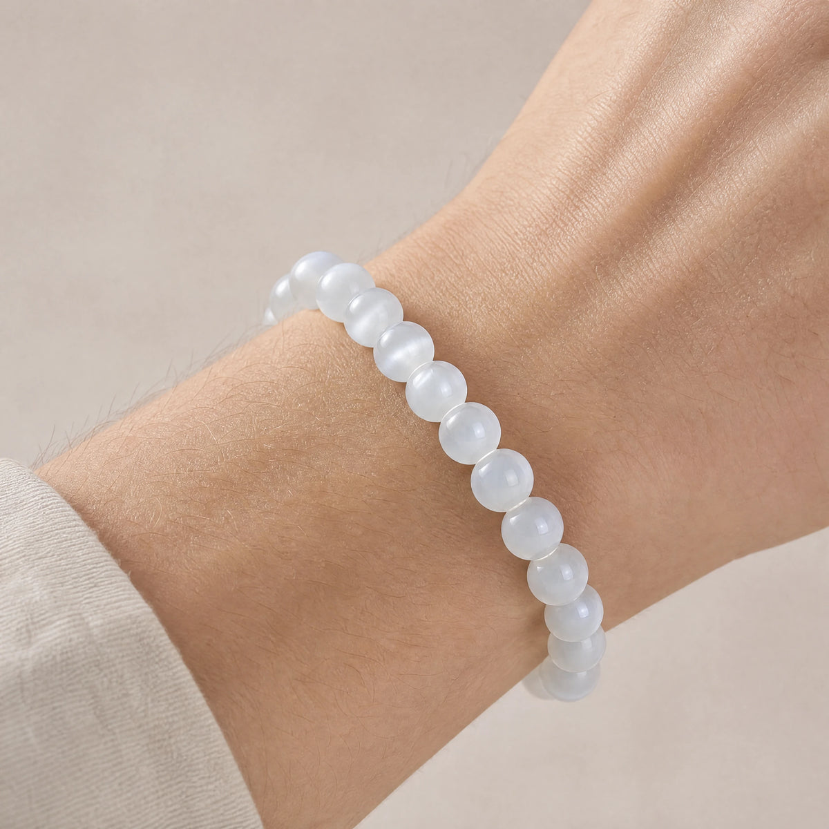 white-moonstone-bracelet-clarity-calm-model-a-outfit-a-closeup-01