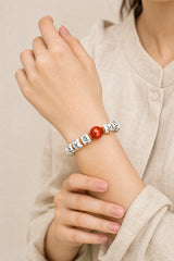 white-yak-bone-peace-talisman-bracelet-model-b-outfit-b-fashion-01