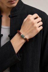 yak-bone-green-dzi-bracelet-protection-model-a-outfit-a-fashion-02