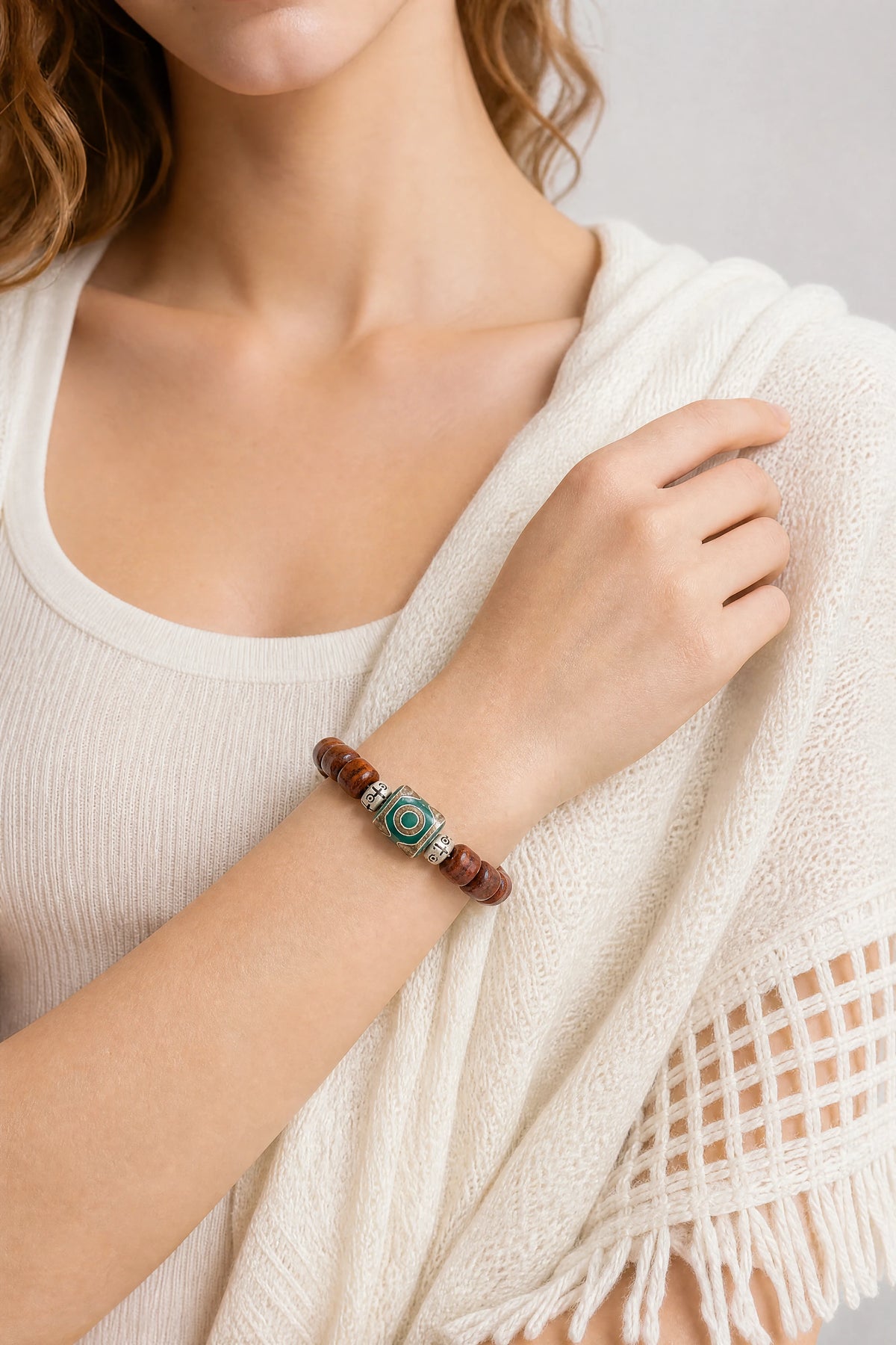 yak-bone-green-dzi-bracelet-protection-model-b-outfit-b-fashion-02