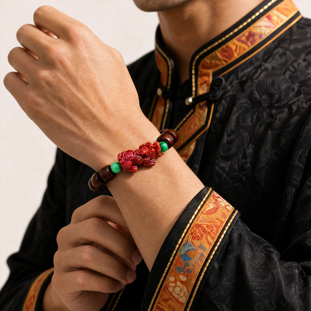 yak-bone-pixiu-spacer-bracelet-model-a-outfit-a-fashion-01