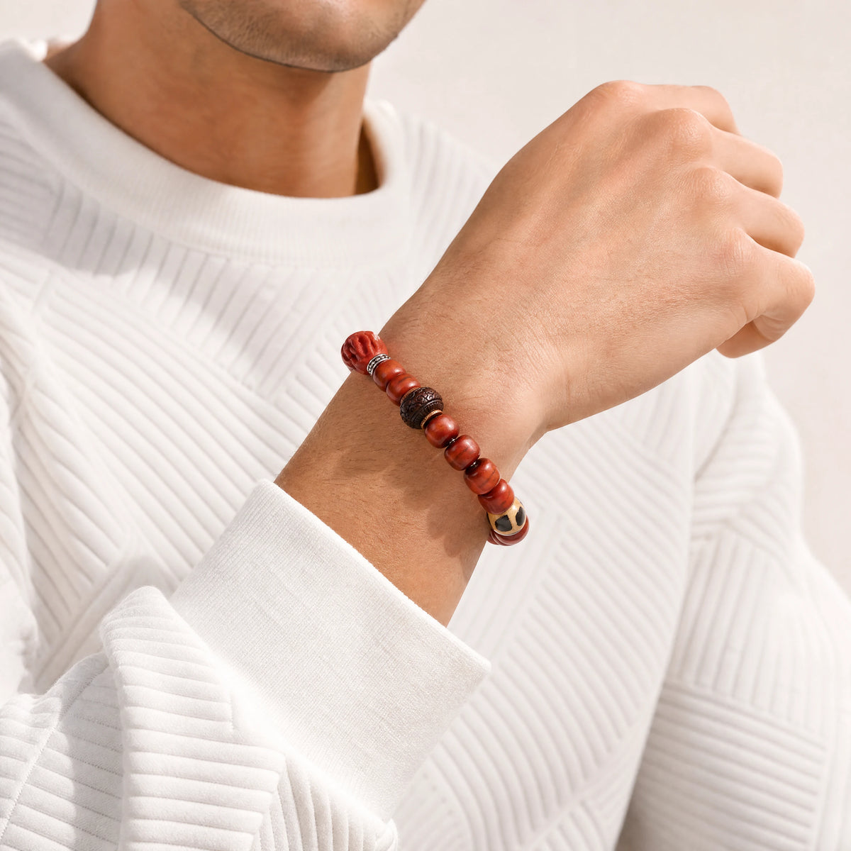yak-bone-prayer-hands-talisman-bracelet-model-a-outfit-a-fashion-02