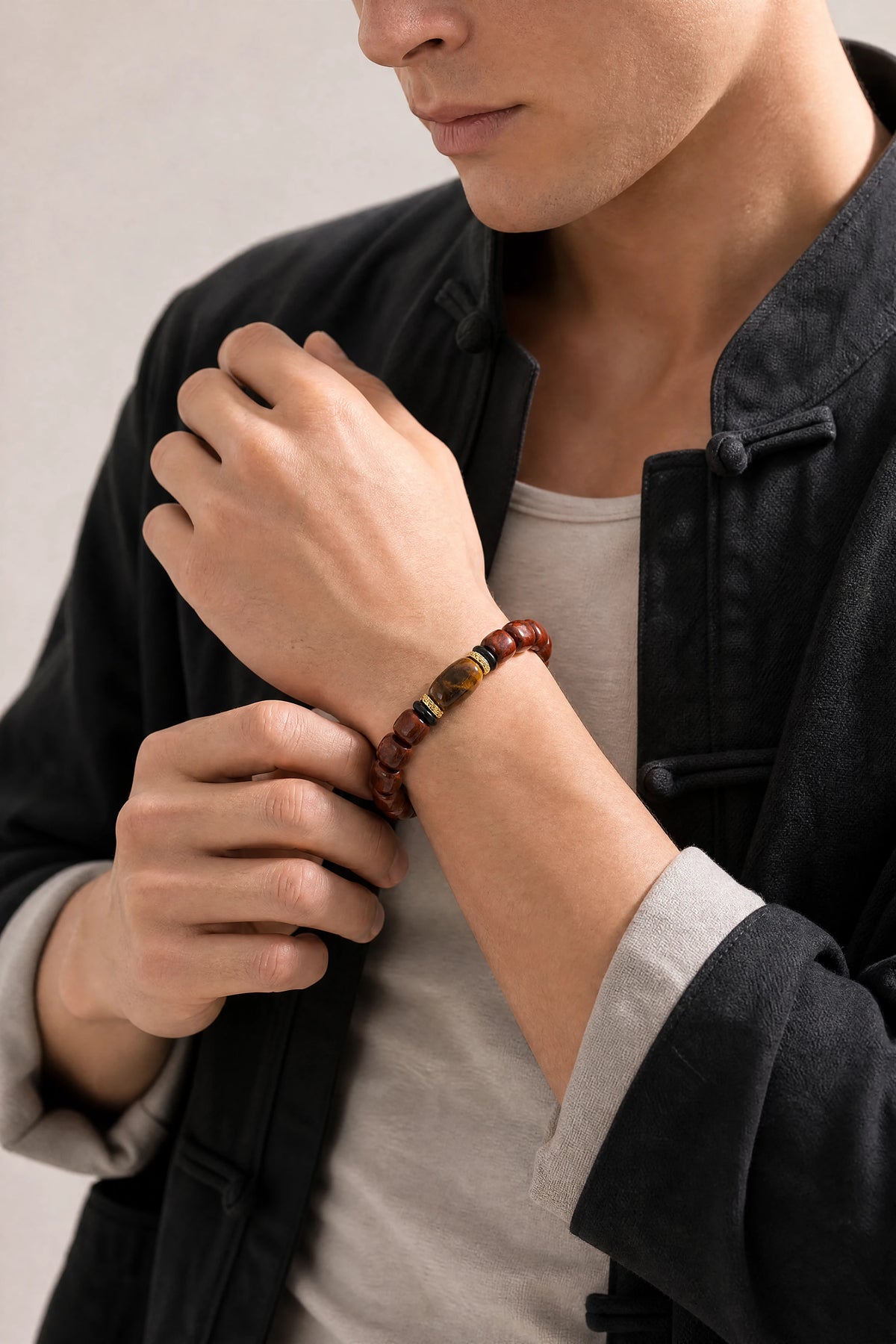 yak-bone-tiger-eye-talisman-bracelet-model-b-outfit-b-fashion-01