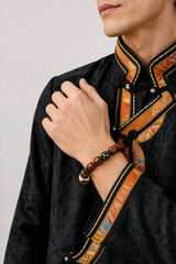 yak-bone-tiger-tooth-dzi-bracelet-12mm-model-a-outfit-a-fashion-01