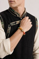 yak-bone-treasure-vase-dzi-bracelet-model-a-outfit-a-fashion-01