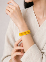 yellow-agate-triple-wrap-bracelet-model-b-outfit-b-fashion-02