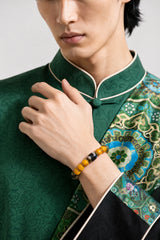 yellow-yak-bone-three-eye-dzi-bracelet-9mm-model-a-outfit-a-fashion-01