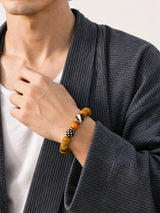 yellow-yak-bone-tiger-tooth-dzi-bracelet-12mm-model-a-outfit-a-fashion-02