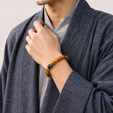 yellow-yak-bone-tiger-tooth-dzi-bracelet-12mm-model-a-outfit-a-fashion-03